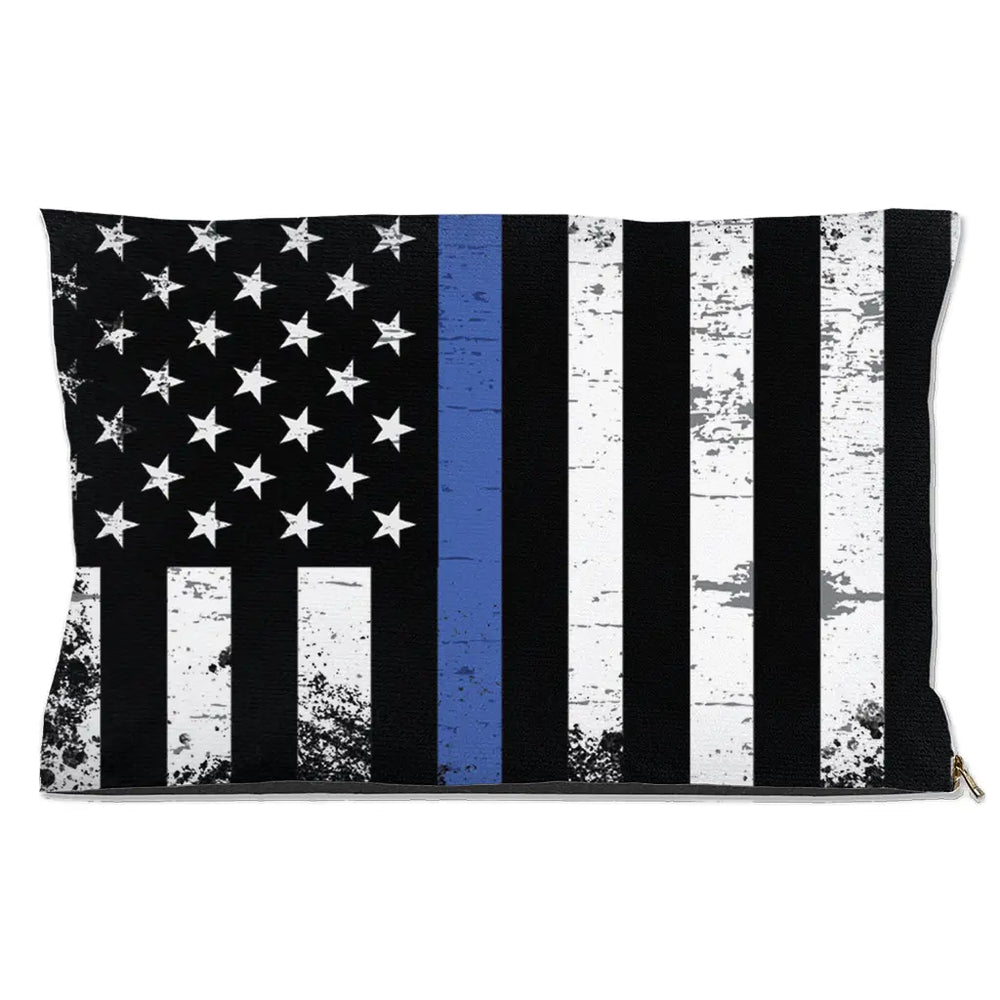 Thin Blue Line Dog Bed-0