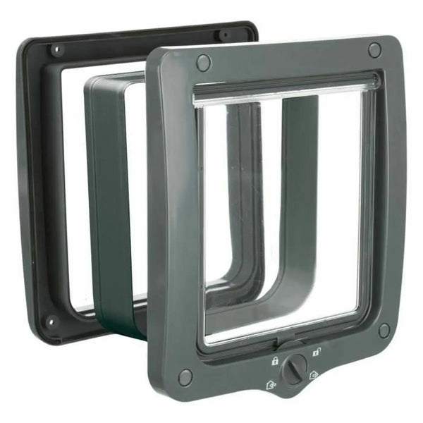 Cat Flap Trixie XXL Grey Plastic 24 x 28 cm-0