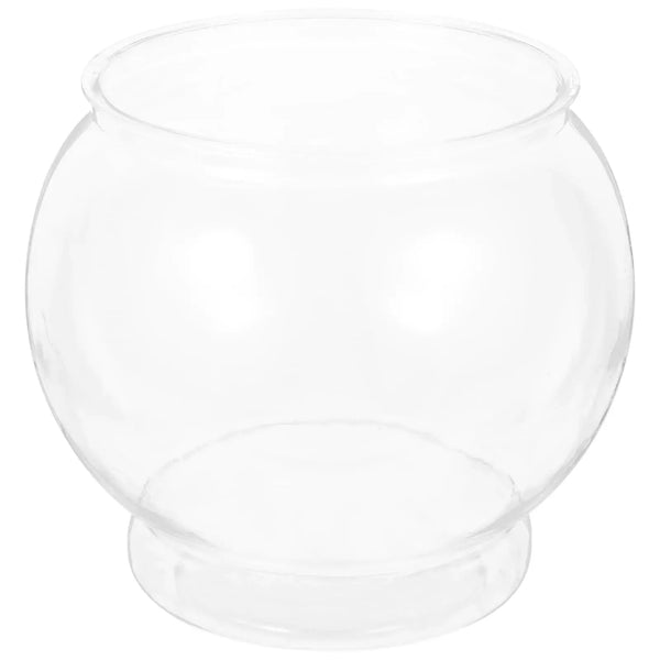 POPETPOP Plastic Fish Bowls Round Aquarium Clear Fish Keeper Fishbowl Vase Pot for Wedding Party Event Christmas Holiday Home Decor 18cm Zooko