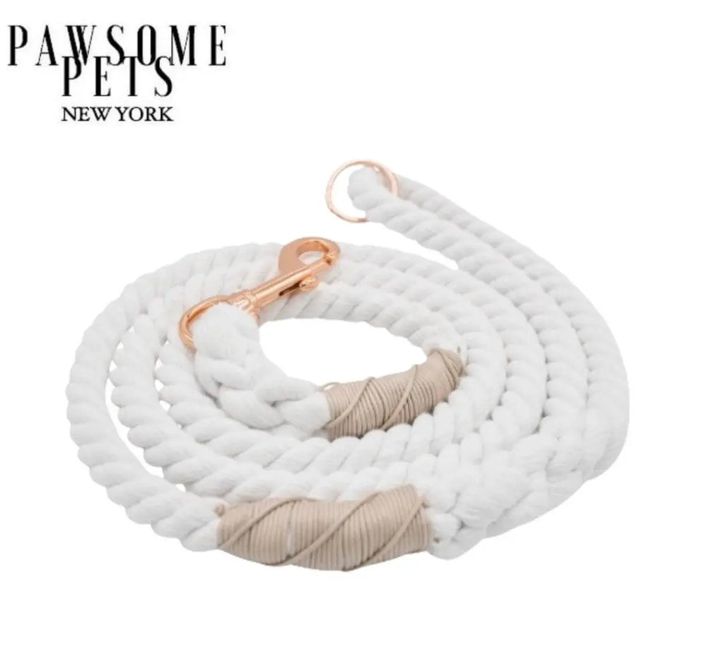 ROPE LEASH - SNOW WHITE-0