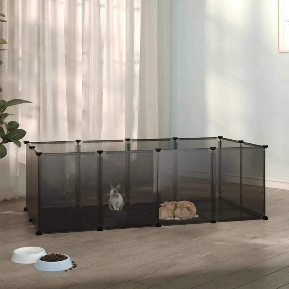 vidaXL Small Animal Cage DIY Small Animal House Rabbit Hutch PP and Steel-2