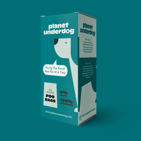 120 Planet Underdog Compostable Dog Poop Bags - Green Box-0