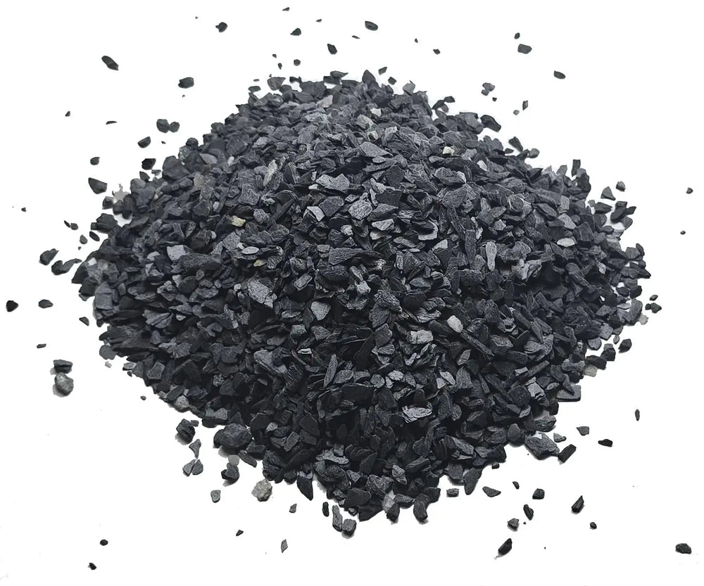 Aquarium Gravel - Natural Small Scale Substrate for Aquascaping Planted Freshwater and Saltwater Tanks - Deep Grey/Black- Size 1/8"-1/4" (6 pounds) Zooko