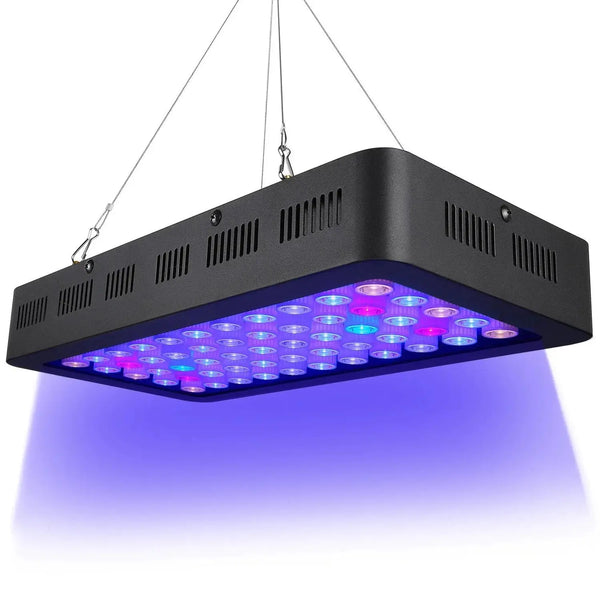 ARKNOAH LED Aquarium Light 165W Full Spectrum Dimmable for Fish Tank Coral Reef Growth in Freshwater and Saltwater with White Blue LPS Zooko