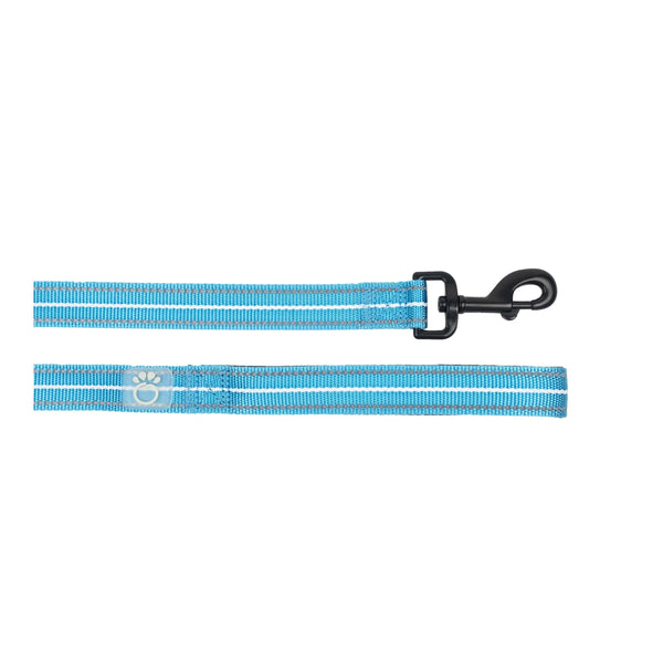 Laisse réfléchissante Bleu fluo GF Pet