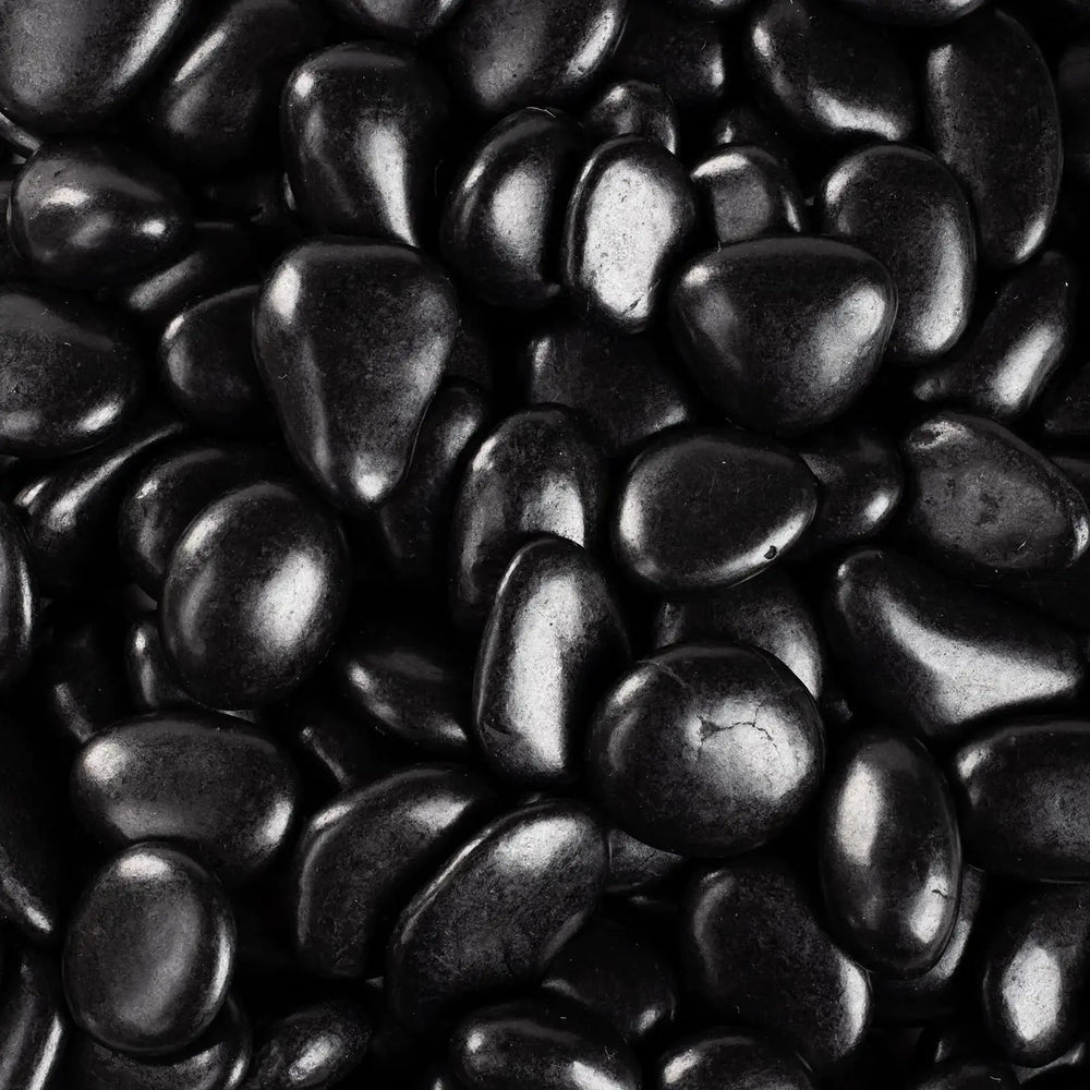 Riavserq 20lb Black River Rock Suitable for Aquarium Gravel vase Decorative Stone Plant Rock Rock for houseplants Zooko