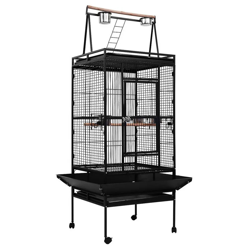NNEDSZ Bird Cage Pet Cages Aviary 173CM Large Travel Stand Budgie Parrot Toys-0