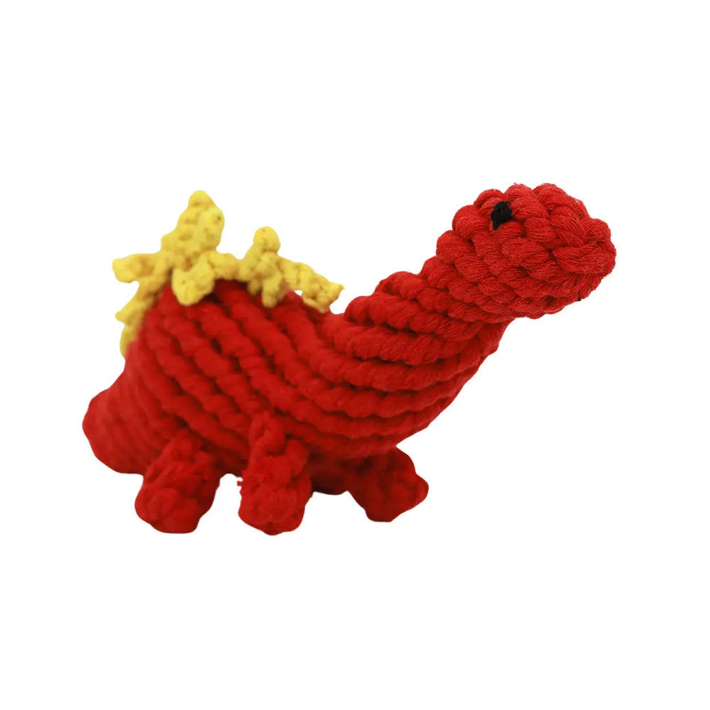 Ruby the Red Dinosaur Rope Toy-0