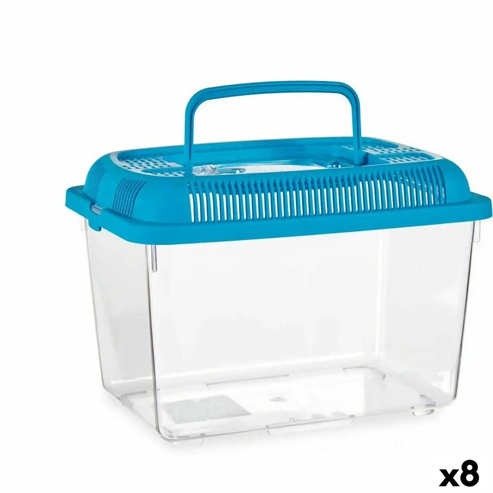 Fish tank With handle Large Blue Plastic 7 L 20 x 20 x 30 cm (8 Units)-0