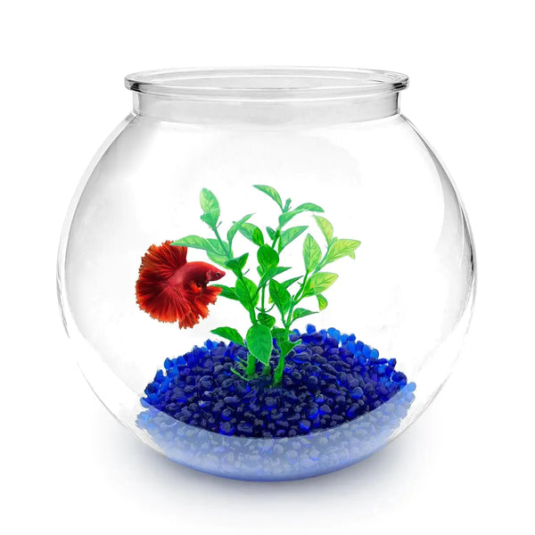 Newpol Mini Plastic Aquarium Starter Kits Fish Tank (0.8Gallon/ 3L) Zooko