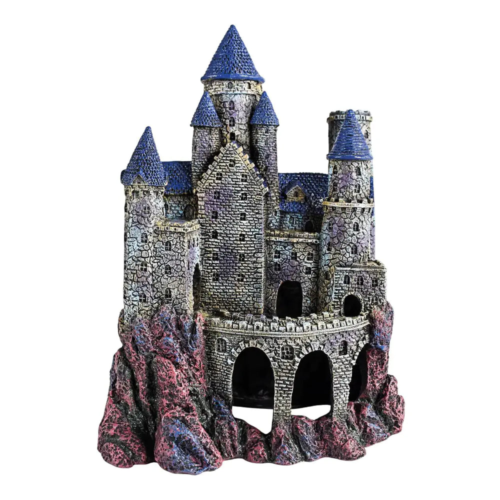 Penn-Plax Age-of-Magic Wizards Castle Aquarium-Dekoration sicher für SüÃŸ- und Salzwasser-Aquarien groÃŸ Zooko