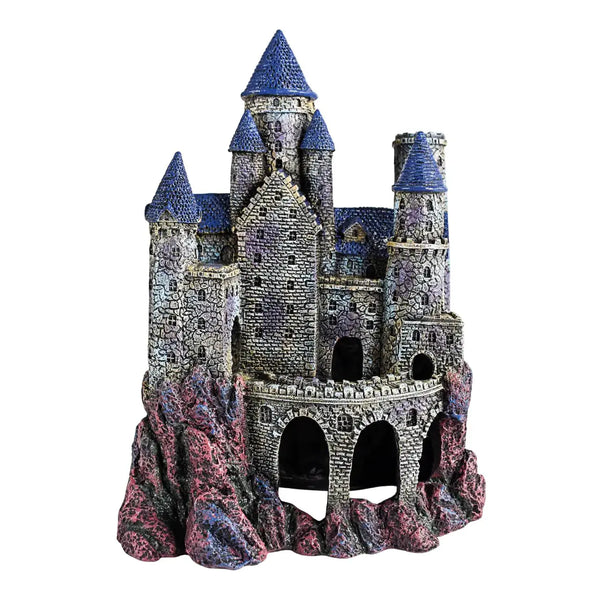 Penn-Plax Age-of-Magic Wizards Castle Aquarium-Dekoration sicher für SüÃŸ- und Salzwasser-Aquarien groÃŸ Zooko