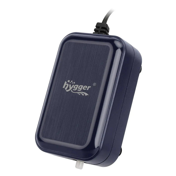 hygger Aquarium Air Pump Adjustable Oxygen Pump Silent Powerful Aerator Pump 2W/3W/4.5W/6W/ 1 Air Outlets Ultra for Up to 30 Gallon Tank Single(2W) Without Accessories Zooko