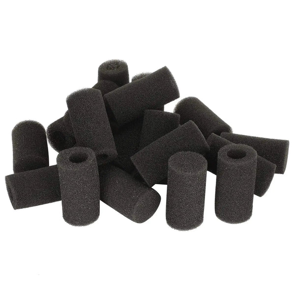 Aquarium Filter Sponge Protector Cover 20Pcs replacement for Accessories for Fish Intake Tube Black (Medium (large hole)) Zooko