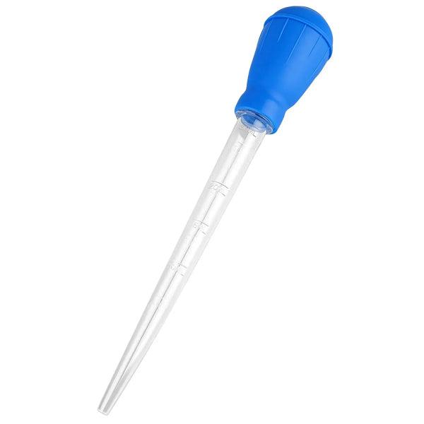 Manual Fish Tank Cleaner Water Changer Aquarium Dropper 30ml Fish Tank Cleaning Waste Remover Aquarium Clean Pipette Dropper Mini Aquarium Gravel Cleaning Straw Blue Fish Tank Rock Cleaner Tools Zooko