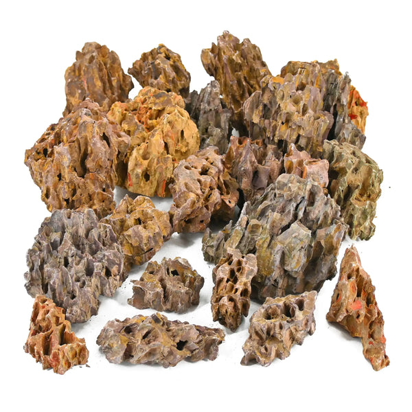 kecilke Natural Aquarium Rocks 2-6 inches Dragon Stone Rock for Aquariums Landscaping ModelTank Decoration Amphibian Enclosures-Dragon Stones-10LB Zooko