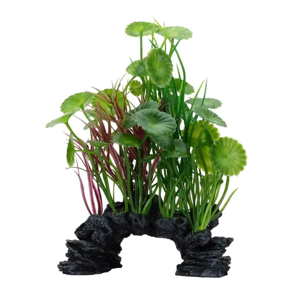 Fluval Aqualife Green Lysimachia Plant Mix Plastic Aquarium Plant Decoration Zooko