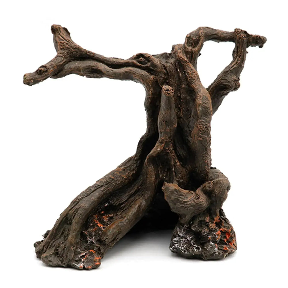 Rainmae Hermit Crab Climbing Toy Hermit Crab Wooden Hideout Aquarium Betta Fish Hideout Resin Tree Trunk Ornament Tank or Aquarium Decorations Climbing and Hide Toy for Gecko Reptile Lizard Zooko